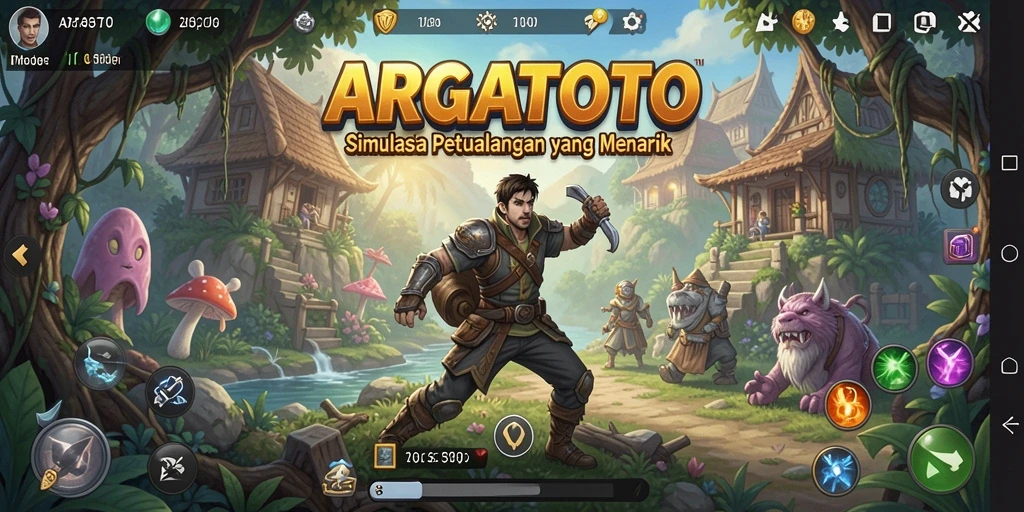 Screenshot ARGATOTO menunjukkan momen mendebarkan dalam gameplay Simulation.