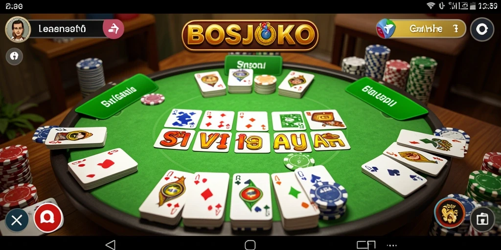 Tampilan gameplay seru di BOSJOKO dengan pemain yang antusias.