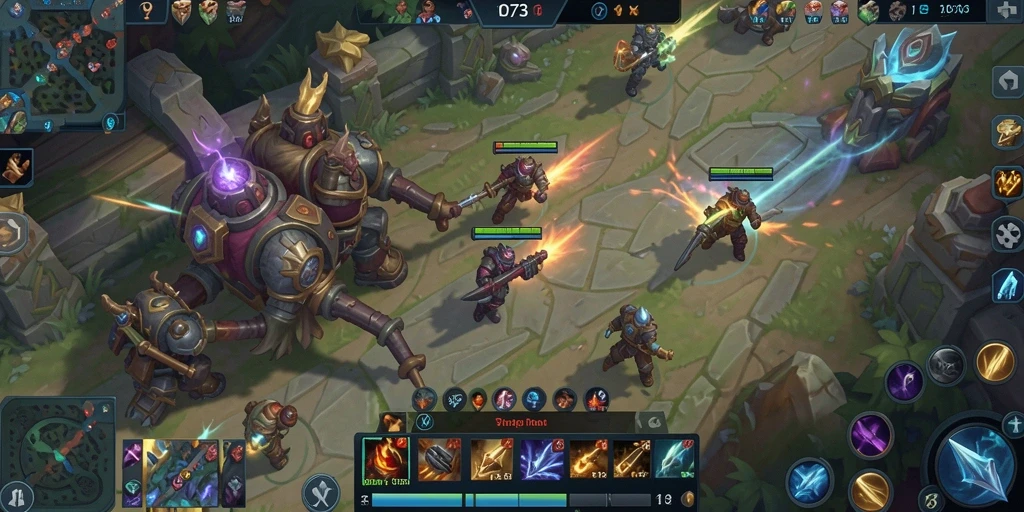 Tampilan karakter dan arena dalam gameplay D73 yang seru.