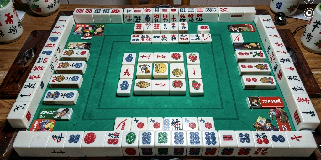 Gameplay seru Mahjong di DEPO555 dengan grafis menawan.