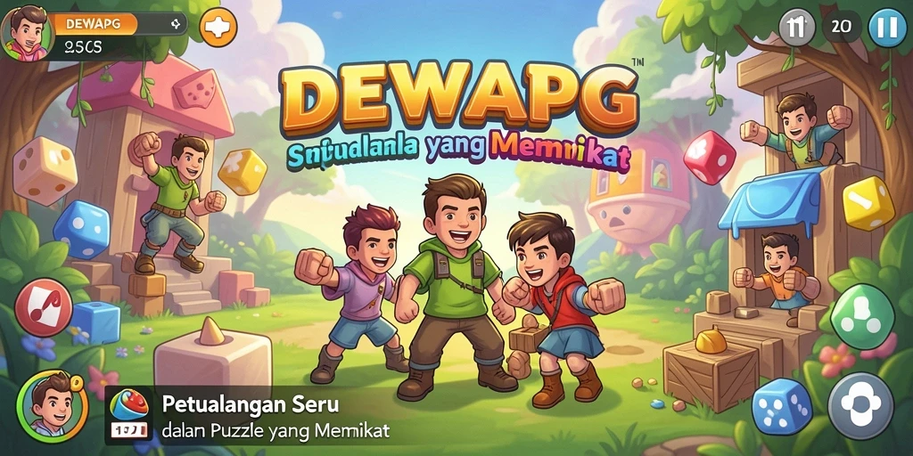 Tampilan gameplay seru dari DEWAPG yang penuh tantangan Puzzle.