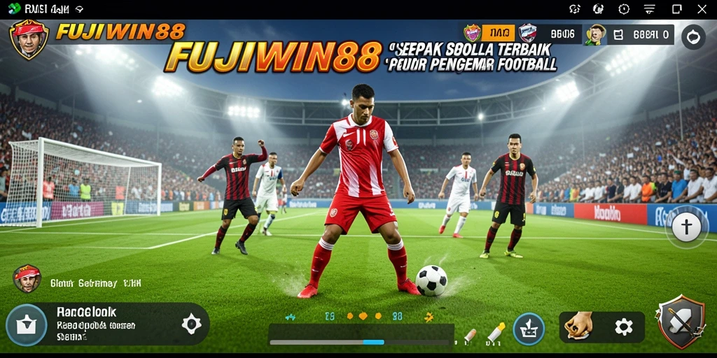 Screenshot gameplay FUJIWIN88 yang penuh aksi di lapangan.