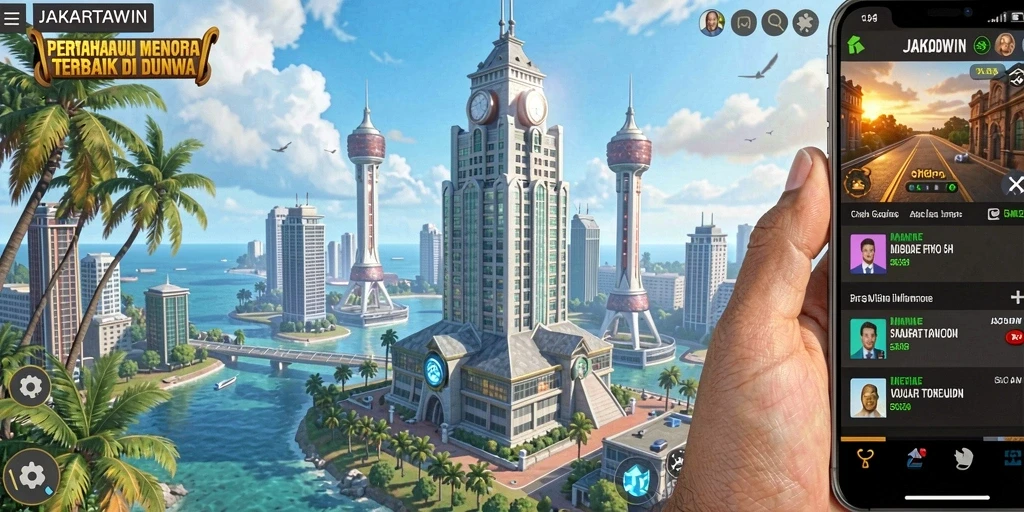 Tangkap momen seru dalam permainan Tower Defense JAKARTAWIN.