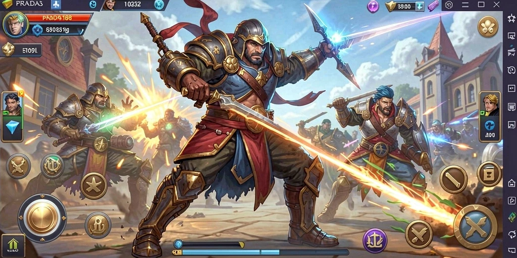 Screenshot permainan PRADA188 menampilkan intensitas pertempuran Battle Royale.