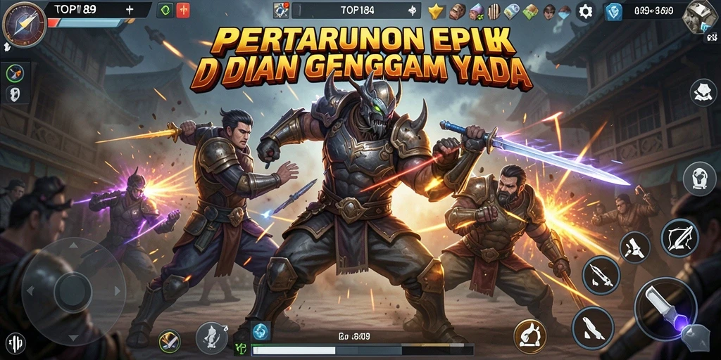 Gameplay menegangkan dalam pertarungan epik di TOPI189.