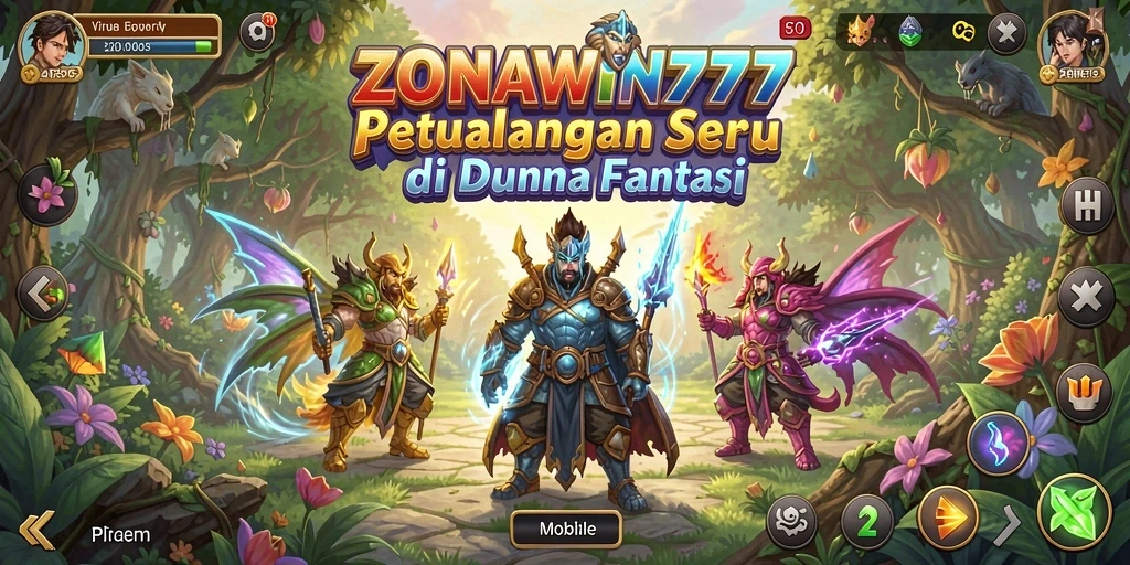 Tampilan gameplay ZONAWIN777 yang mengasyikkan di dunia RPG.